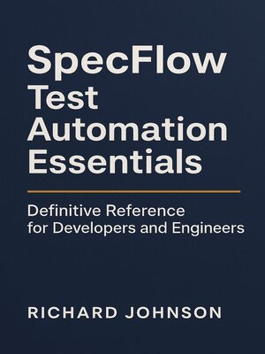 cover image of SpecFlow Test Automation Essentials